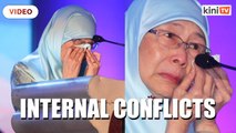 Wan Azizah cries at PKR congress over party's internal conflicts