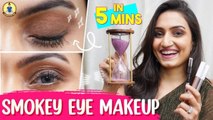 Smokey eye makeup in 5 minutes ⏳️_ Tips and hacks _ Vaishnavi R B