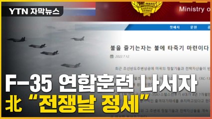 [자막뉴스] 한미 'F-35 연합훈련' 나서자...돌아온 北의 경고 메시지 / YTN