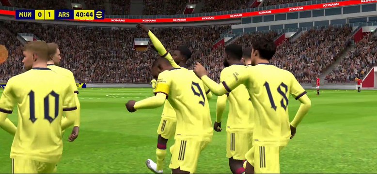 Efootball gamplay 2022 Manchester United vs Arsenal Pes