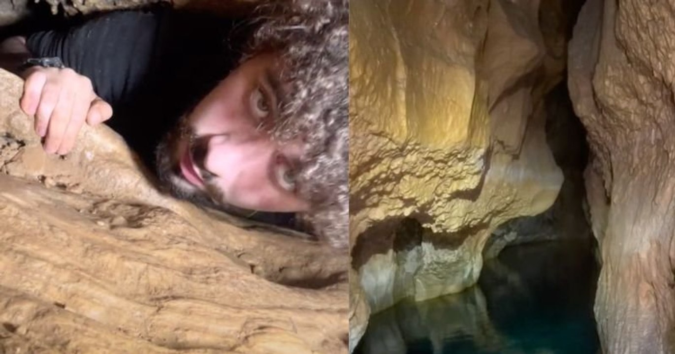Ce Français explore les grottes perdues de France et se filme sur TikTok