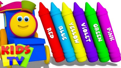Learn Colors With Bob The Train - Nursery Rhymes and Kindergarten Videos