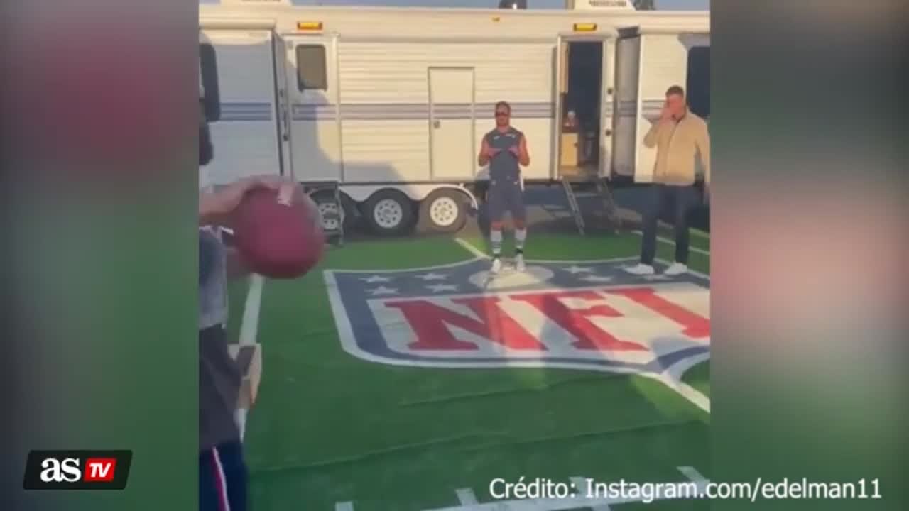 Julian Edelman shares video from new film with Tom Brady