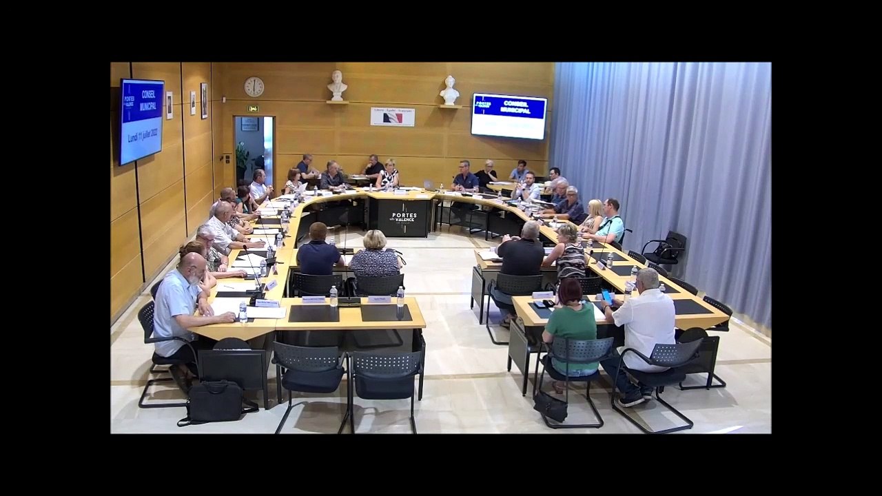 Vidéo du Conseil municipal du 11/07/2022 (partie 1/2)