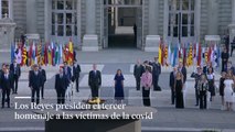 Los Reyes presiden el homenaje a las víctimas de la covid