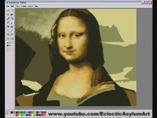 Mona lisa avec paint