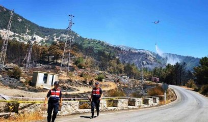 Datça yangınının çıktığı trafoda inceleme