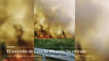 El Parque Natural de Monfragüe entra en llamas