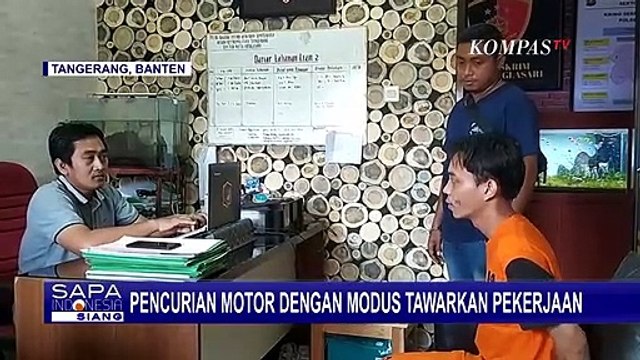 Waspada! Modus Beri Lowongan Kerja, Seorang Pria Bawa Kabur 1 Unit Sepeda Motor di Tangerang
