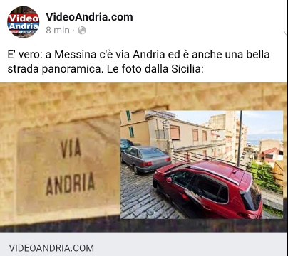 A Messina esiste via Andria - i dettagli su videoandria.com/