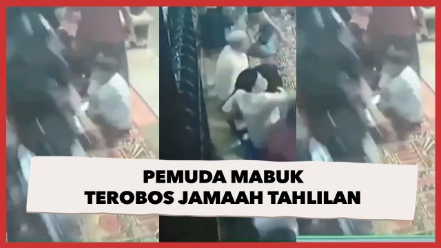 Viral Pengendara Motor Mabuk Terobos Acara Tahlilan