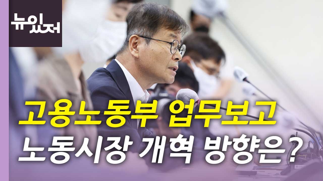 [뉴있저] 고용노동부 장관에게 듣는다...노동시장 개혁 방향은? / YTN