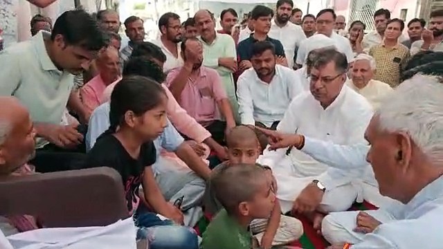 सतीश पूनिया नागौर दौरे पर, अमरनाथ यात्रा में मृतक लोगों के घर जाकर दी श्रद्धांजलि