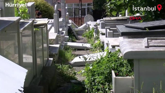 Hasköy Yahudi Mezarlığı'ndaki saldırı görüntülendi: 5 çocuk gözaltına alındı