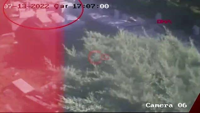 Hasköy Yahudi Mezarlığı'ndaki saldırı kamerada