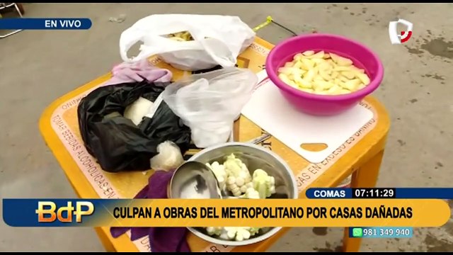 Comas: exigen reparar daños en 15 viviendas rajadas por obras de ampliación del Metropolitano