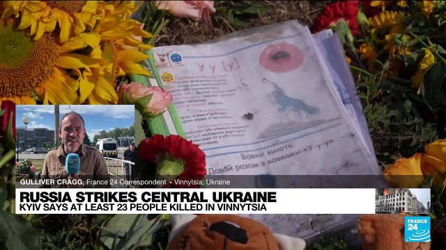 Ukrainian rescuers search for missing after Russian missiles hit Vinnytsia
