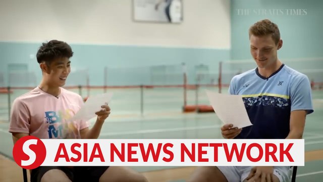 The Straits Times | Watch Kean Yew take on Axelsen in a different kind of rally