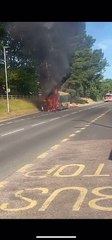Bus catches fire near Minehead golf club