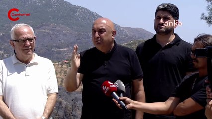 CHP heyeti yangın bölgesi Datça'ya gitti