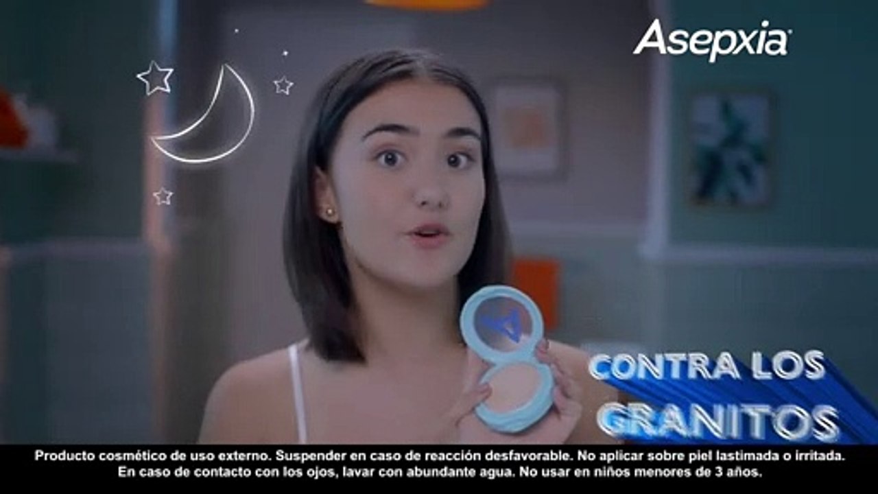 Comercial maquillaje Asepxia con Merly Morello "genial de noche, genial de dia"
