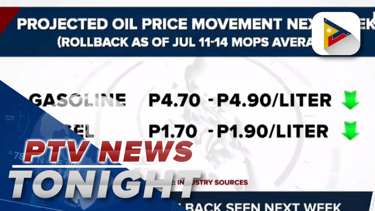 Oil price rollback seen next week