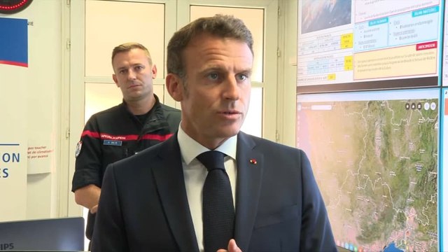 Incendies : « Nous vivons une saison exceptionnelle par sa dureté » affirme Macron