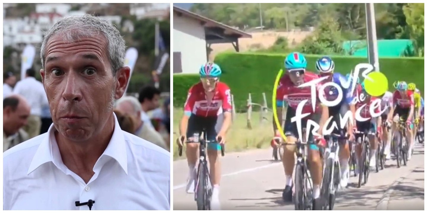 Troleo de la audiencia de TVE a Carlos de Andrés en plena retransmisión del Tour de Francia