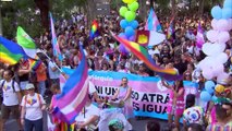 ویدئو؛ راهپیمایی دگرباشان جنسی در مادرید اسپانیا