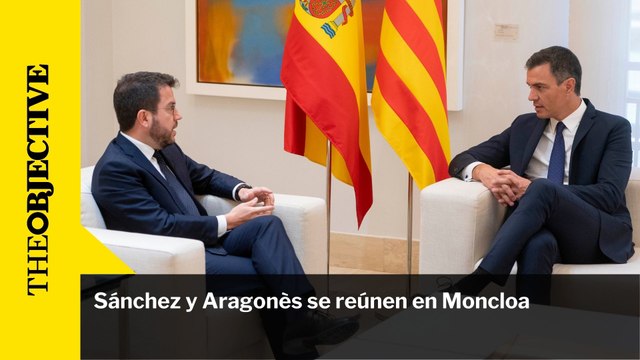 Sánchez y Aragonès se reúnen en Moncloa