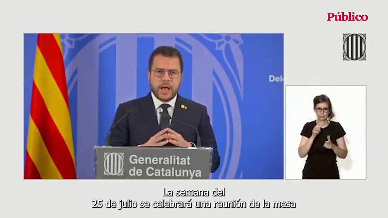 Vídeo | Aragonès augura "acuerdos parciales" en la próxima mesa de diálogo