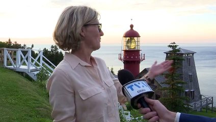 Un spectacle de lumières sur le phare de Pointe-à-la-Renommée