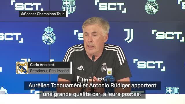 Transferts - Ancelotti : Tchouaméni et Rüdiger, les meilleurs disponibles sur le marché à leur poste