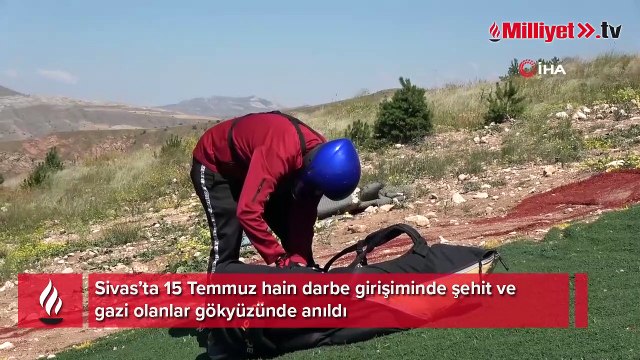 15 Temmuz şehitlerini gökyüzünde andılar