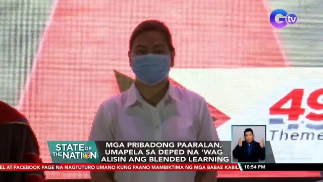 Mga pribadong paaralan, umapela sa DEPED na 'wag alisin ang blended learning | SONA