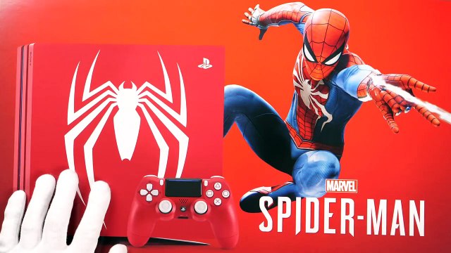 PS4 Pro SPIDER-MAN Limited Edition Console! Unboxing Marvel's Spider-Man Amazing Red Playstation 4