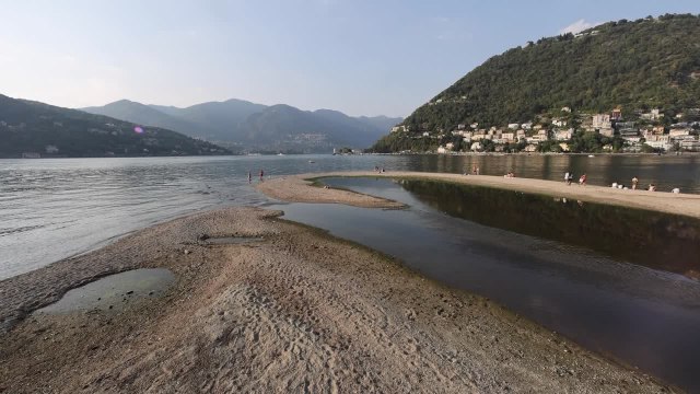 Siccita', al lago di Como acque sotto il livello di guardia: a rischio la navigazione