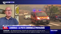 Piste criminelle privilégiée dans l'incendie à Landiras: pour Jean-Luc Gleyze, président du département de la Gironde, 