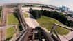 Wilde Beast Roller Coaster (Canada's Wonderland - Vaughan, Ontario) - Roller Coaster POV Video - Front Row
