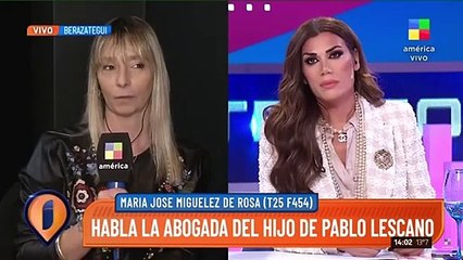 La abogada del hijo de 21 años de Pablo Lescano rompió el silencio.