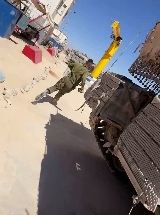 Men Run Toward Massive Dust Devil