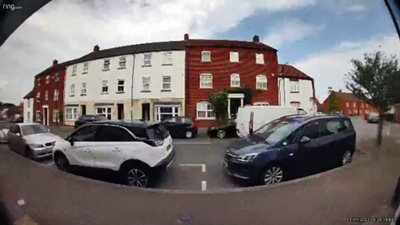 An antiques dealer is trying to track down a van driver who wrote off his parked Audi in Ashford