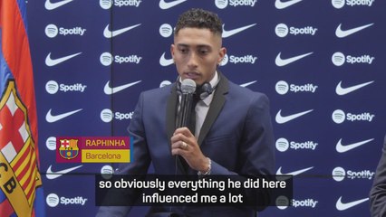 Raphinha reveals Ronaldinho inspiration in joining Barca
