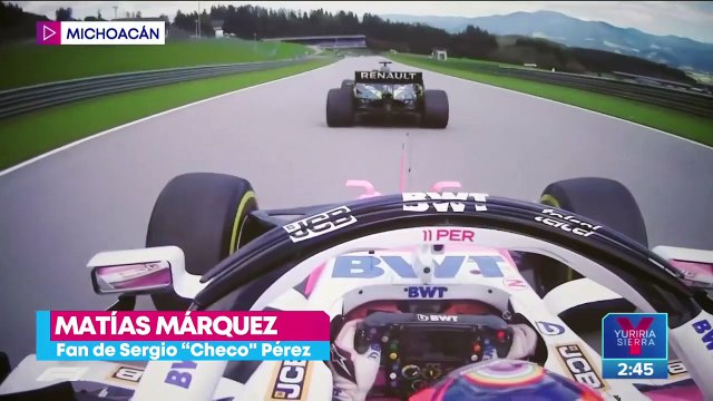Papá de Checo Pérez cumplirá el sueño de Matías