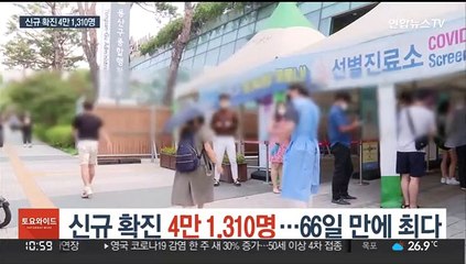신규 확진 4만 1,310명…66일 만에 최다