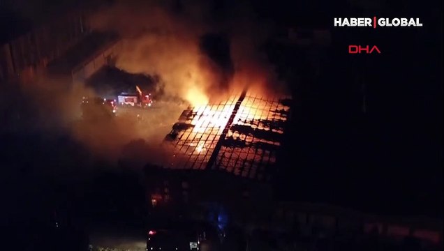 Demir döküm fabrikasında patlama sonrası yangın