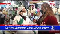 Jesús María: realizan inspección de salubridad en Mercado San José por cuarta ola COVID-19