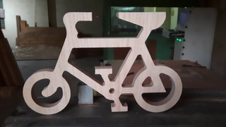 A very beautiful bicycle is made by CNC machine
