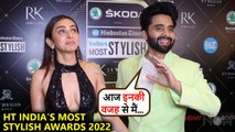 Aww! Rakul Preet Singh Blushes As BF Jackky Bhagnani Praises Her | At HT Most Stylish Awards 2022