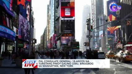 PHL consulate general: 18-anyos na turistang Pinoy galing Cebu, binugbog sa Manhattan, New York | News Live